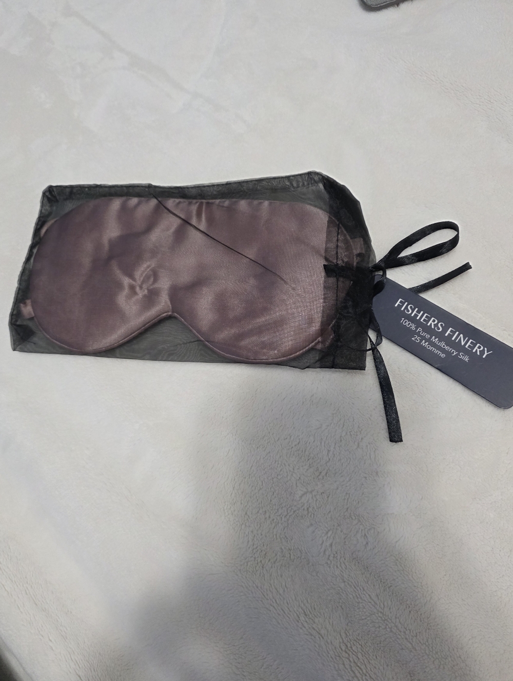 NWT Fishers Finery Mulberry Silk Tranquility Therapeutic Sleep Mask English Rose